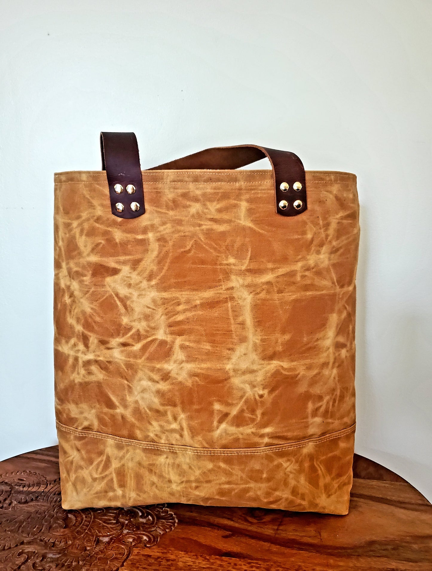 Wool and Canvas Tote Bag