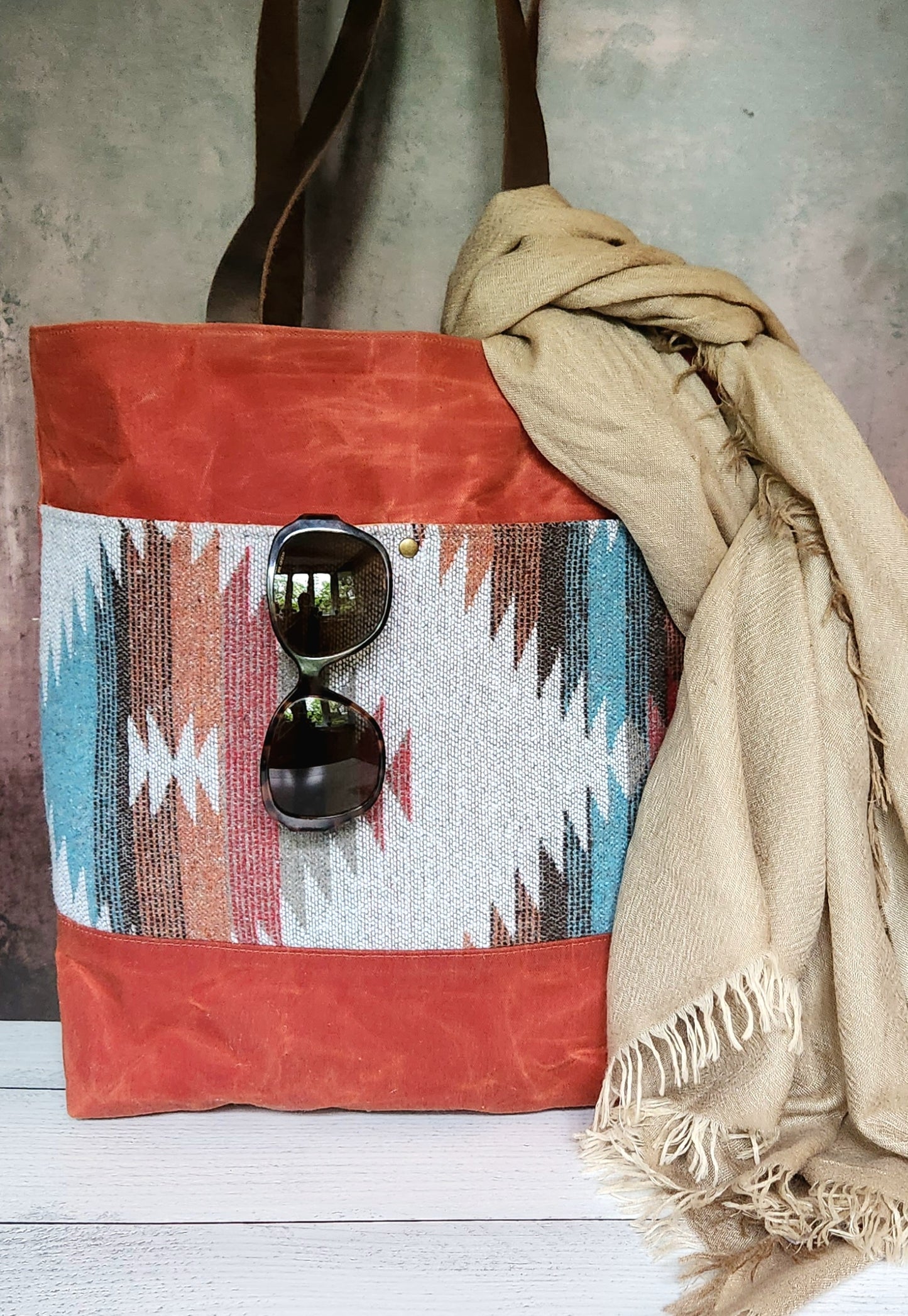 Wool and Canvas Tote Bag