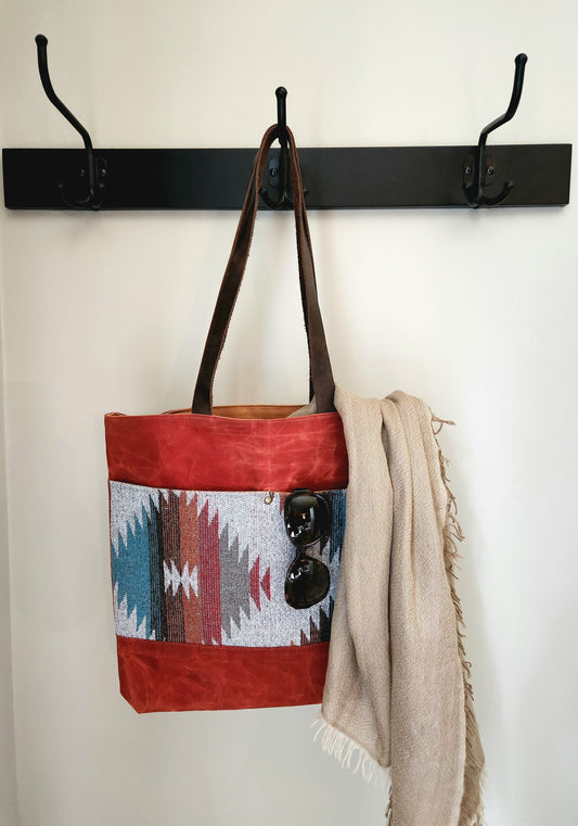 Wool and Canvas Tote Bag