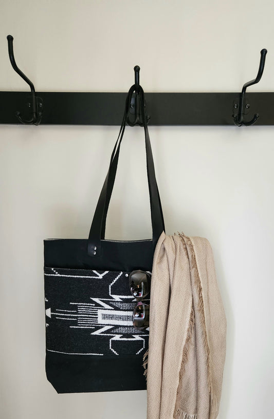 Wool and Canvas Tote Bag